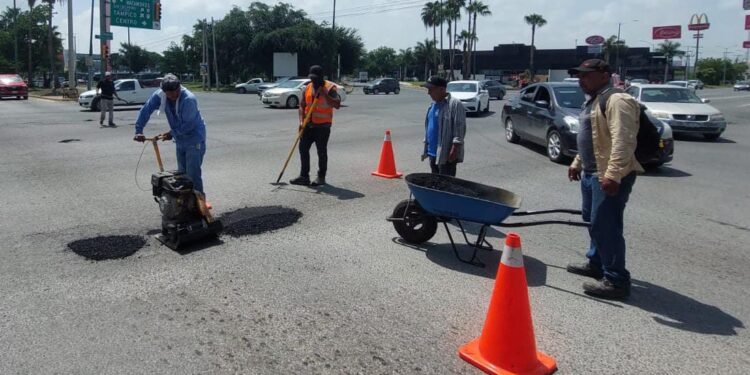 Avanza el programa de bacheo en las calles de Cd. Victoria