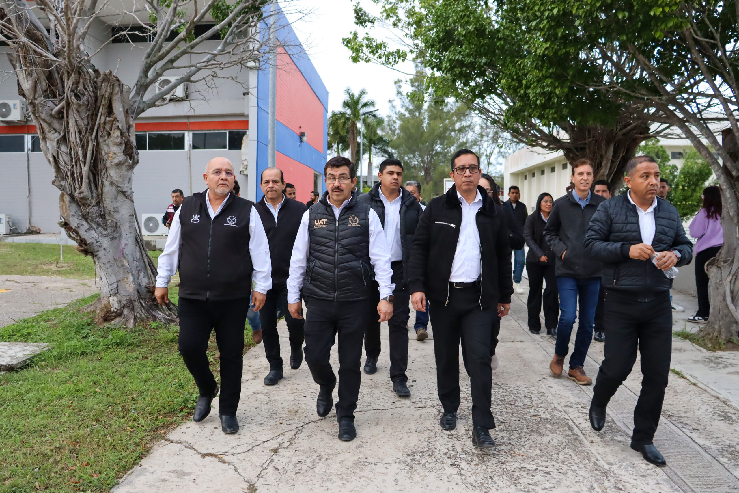 Rector de la UAT supervisa en el Campus Sur obras de infraestructura