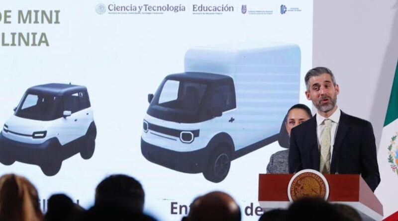 Impulsa gobierno federal construcción de auto eléctrico