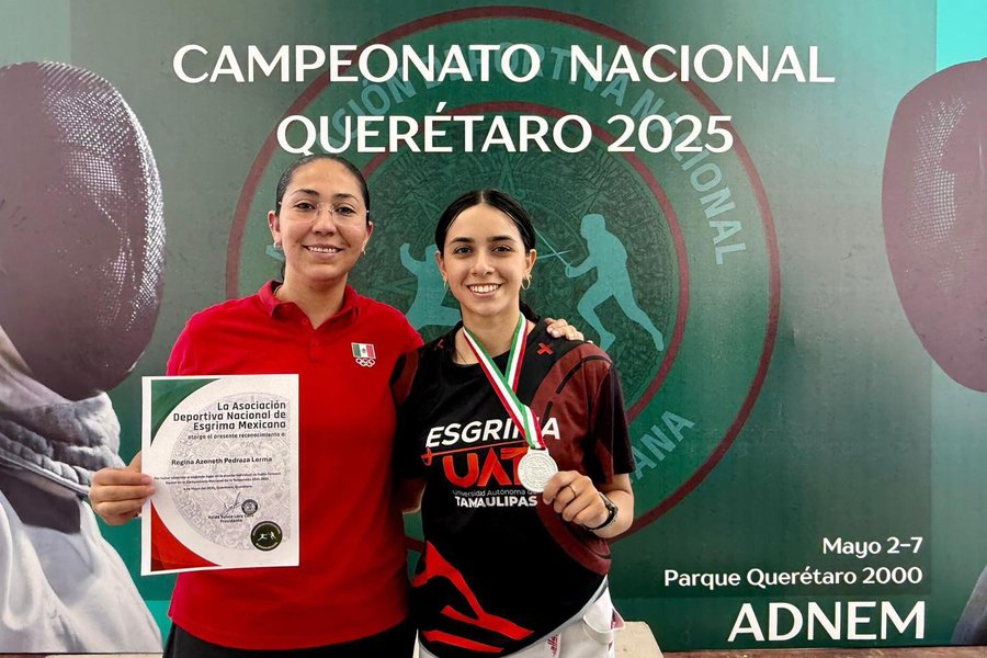 Atletas de la UAT representan a México en el panamericano de esgrima en Brasil
