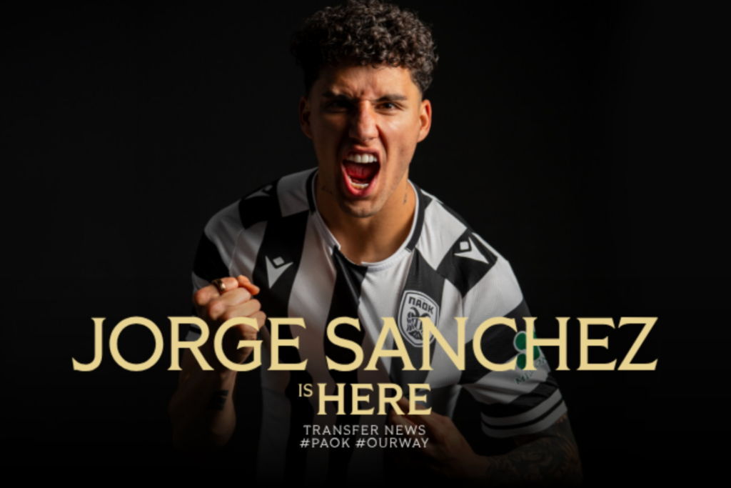 PAOK griego anuncia la contratación del futbolista mexicano Jorge Sánchez